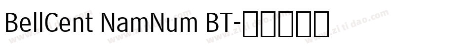 BellCent NamNum BT字体转换